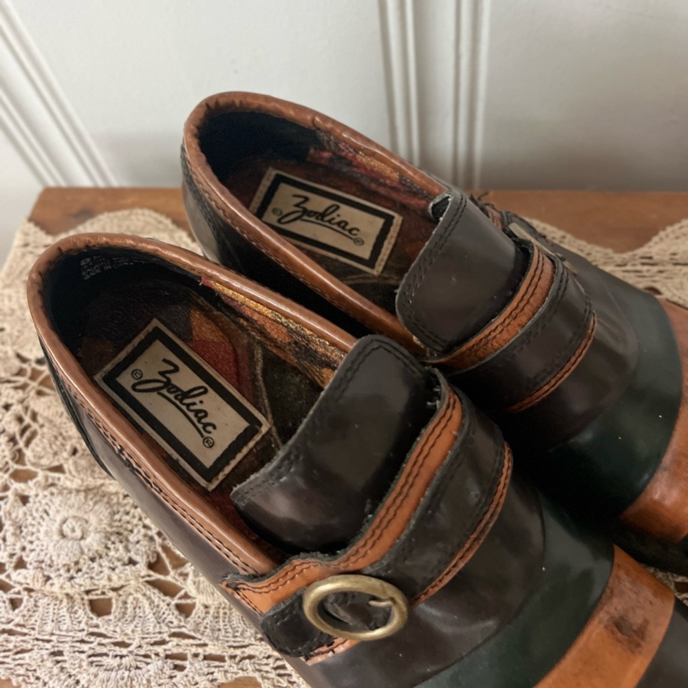 Vintage Zodiac Dark Academia Clunky Platform Loafers - Picture 6 of 8